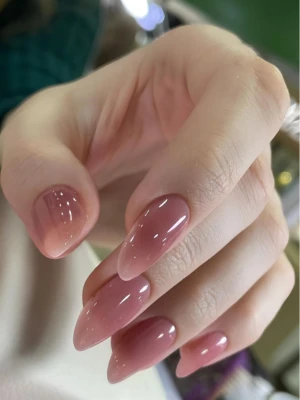 Pink Jelly Nail