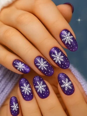Dark Violet Nails