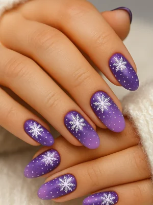 Snowflake Nails