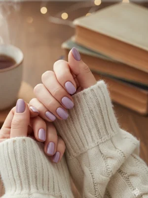 Soft Lavender Nails