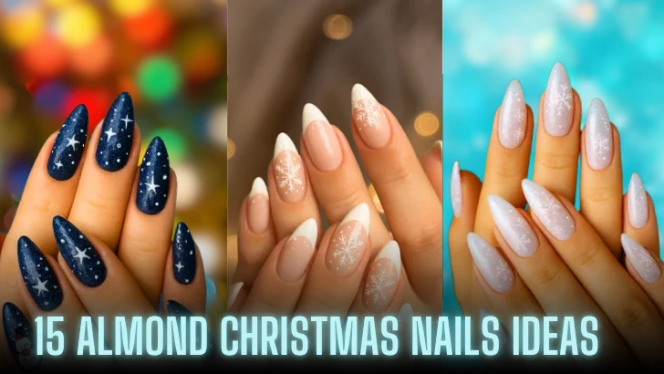 15 Almond Christmas Nails