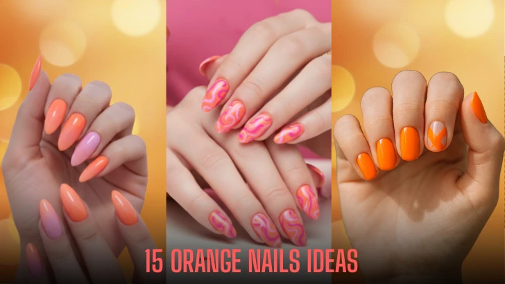 15 Orange Nails