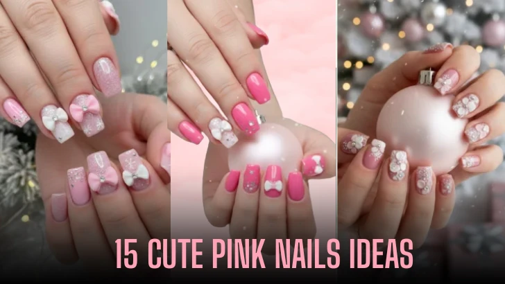 15 cute pink Nails