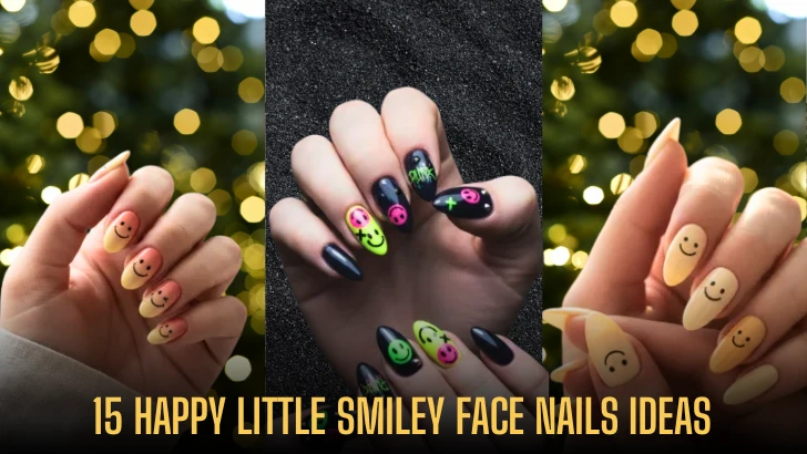 15 happy little Smiley Face Nails