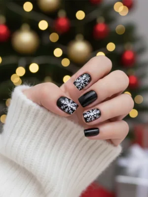 Black & White Nails