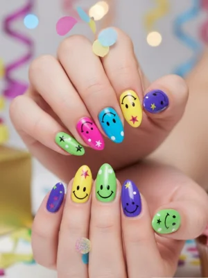 Happy Party Nails