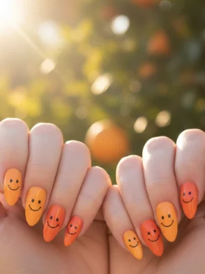 Orange You Happy Nails