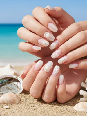 Pearls & Shells Nails