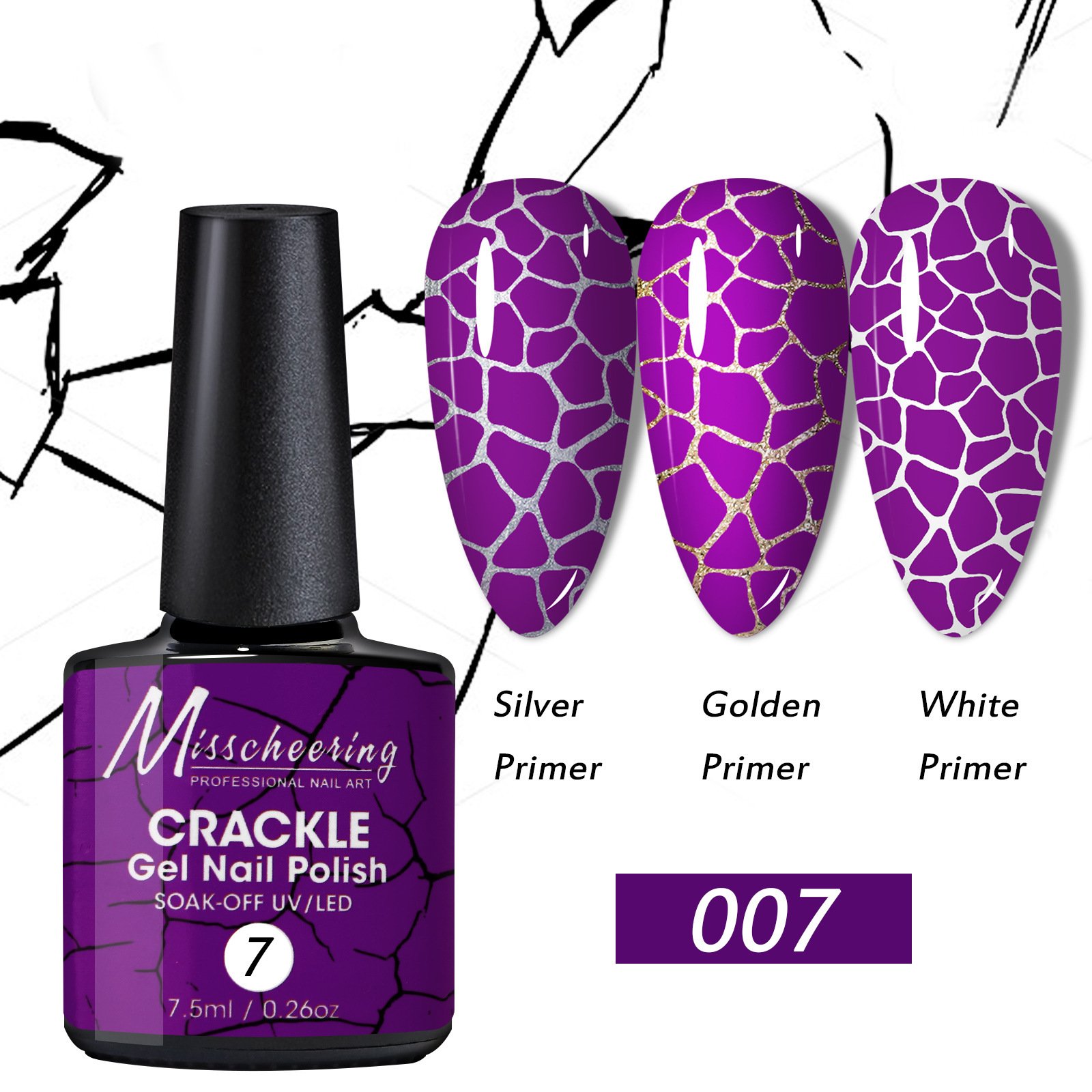 Nail Crack Glue Cracked Marble Gel Nail Polish - Image 8