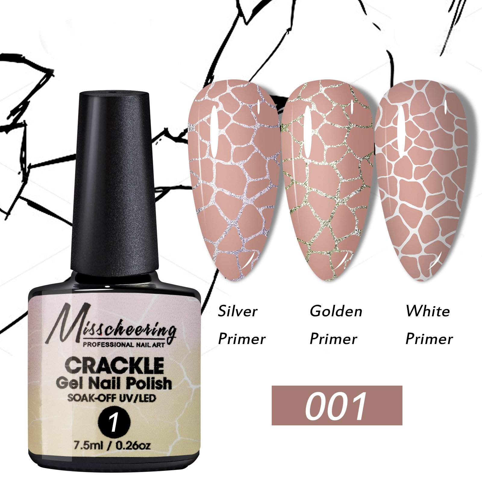 Nail Crack Glue Cracked Marble Gel Nail Polish - Image 7