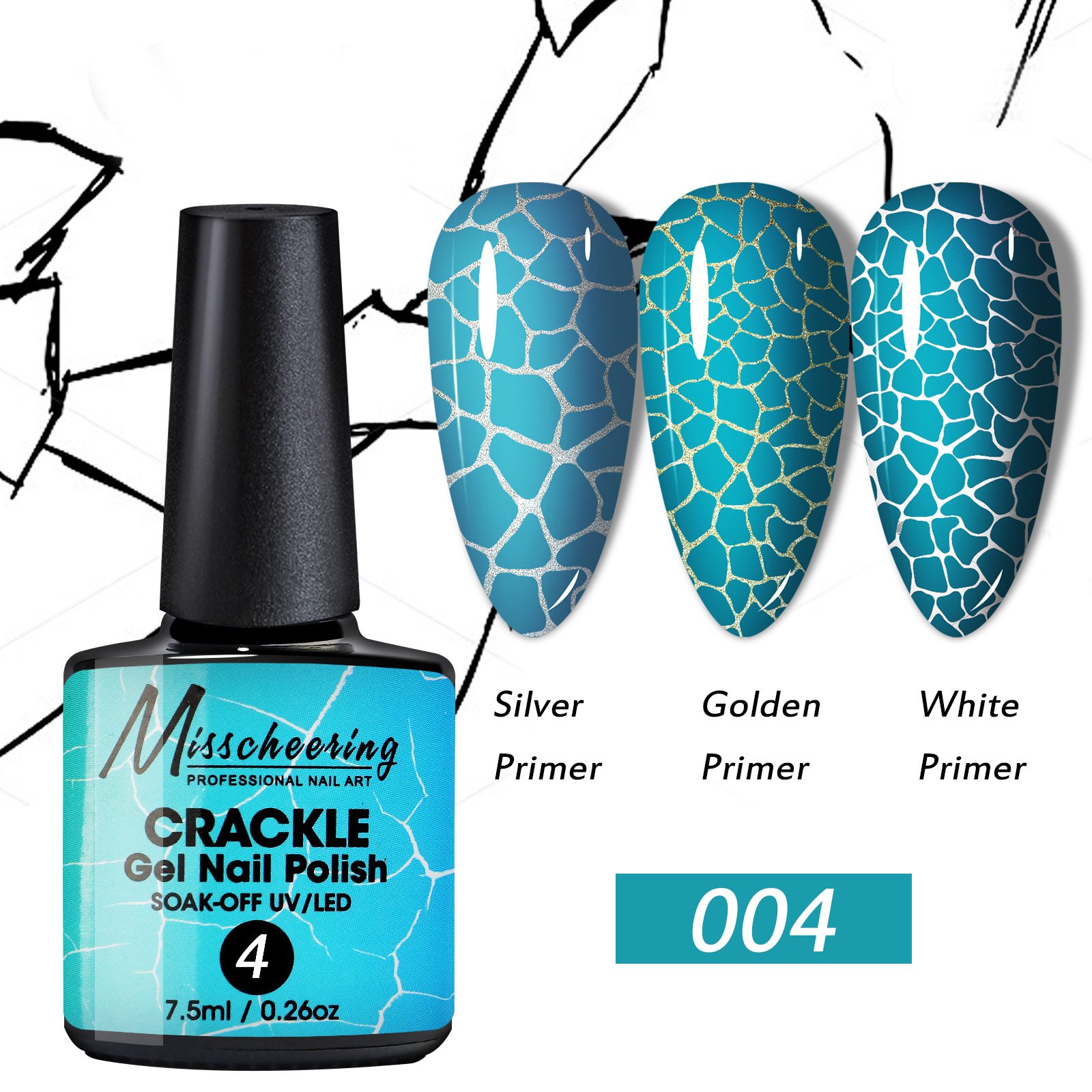 Nail Crack Glue Cracked Marble Gel Nail Polish - Image 6